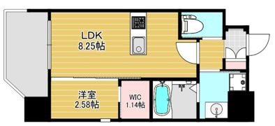 リファレンス竹下駅前の間取り画像