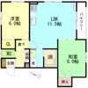 ルネヴィス土井B棟の間取り画像