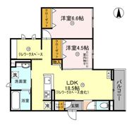 Palais Poire（パレ・ポワール） A棟の間取り画像