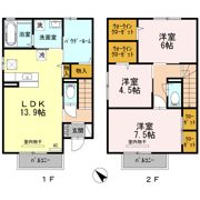 セジュール原町Ⅴの間取り画像