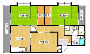 パークハイツ3号館の間取り画像