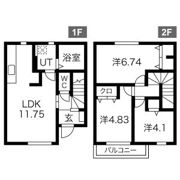 bell ville(ベルヴィル)B棟の間取り画像
