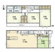 谷原戸建の間取り画像