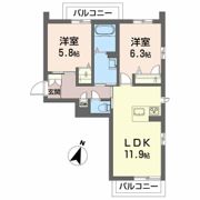 ベレオ庄町の間取り画像