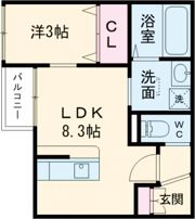 ラ・ポルテ合志南の間取り画像