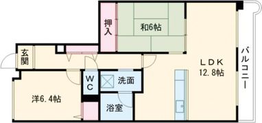 サンハイツ北原の間取り画像