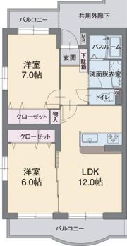 アビタシオンAの間取り画像