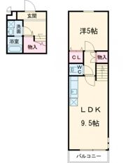スリーハーブス狭山Ⅱ番館の間取り画像