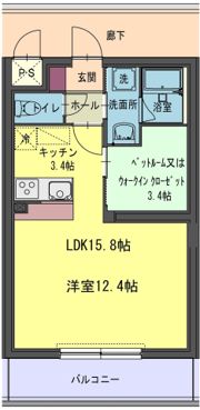 コルトーナ壱番館の間取り画像
