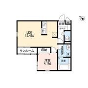 イニエ万代の間取り画像