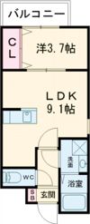 ジーメゾン名古屋楠 バイク、事務所可の間取り画像