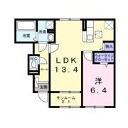 プラシード カーサの間取り画像