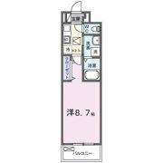 エスポワール鶴江 Cの間取り画像