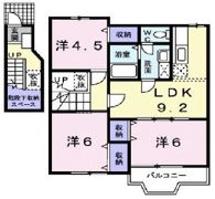 ヌーベル稲木 Bの間取り画像