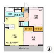 グランパレス 住居の間取り画像