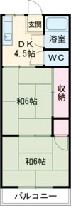 つつじハイツの間取り画像