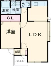 ブレース直江B棟の間取り画像