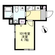 ベイルーム川崎渡田の間取り画像