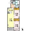 DーROOM小田原8丁目Ⅱの間取り画像