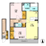 ヒルサイド テラス Cの間取り画像