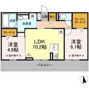 クリスタルヒルズの間取り画像