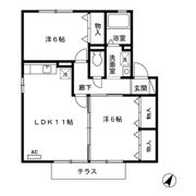 ディアコート佐土原の間取り画像