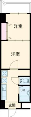 ギャラン南小倉の間取り画像