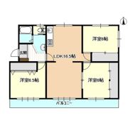 レイク平和Aの間取り画像