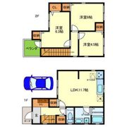 深草西出町戸建て3号地の間取り画像