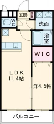 ヒルズ折尾の間取り画像