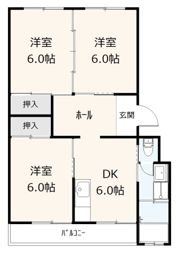 焼山第三マンションの間取り画像