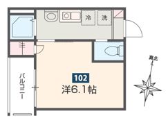 MELDIA矢部の間取り画像