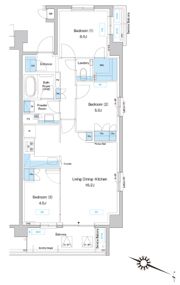 プレディアコート鷺沼の間取り画像