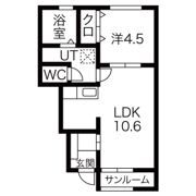 HALE中野町の間取り画像