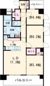 ベルヴュコート名古屋則武の間取り画像