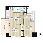 ガルデニア蔵前の間取り画像