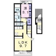 ベルフルールKの間取り画像