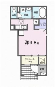 ヒカルサ豊橋佐藤Ⅱの間取り画像