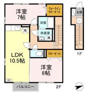 フローラ新町の間取り画像