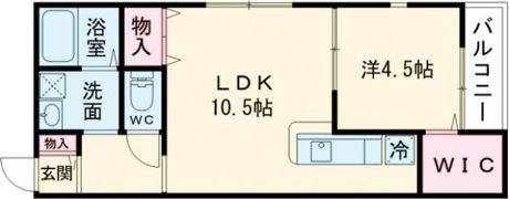 HCフラッツ国玉ガーデンⅡの間取り画像