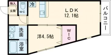 HCフラッツ国玉ガーデンⅡの間取り画像