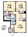 シャーメゾン中府の間取り画像