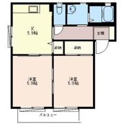 タウンコートBの間取り画像
