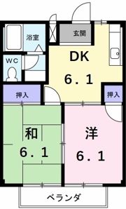 サンヒルズ広久手Aの間取り画像