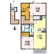 ノヴル ラフィーネ／エスト ラフィーネ ノヴル ラフィーネの間取り画像