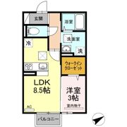 カレッジタウン B棟の間取り画像