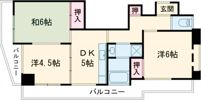 サンヴィラ中山手の間取り画像