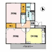 燦コーポ Aの間取り画像