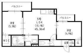 クリエオーレ私市山手の間取り画像