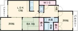 パルピアマンションの間取り画像